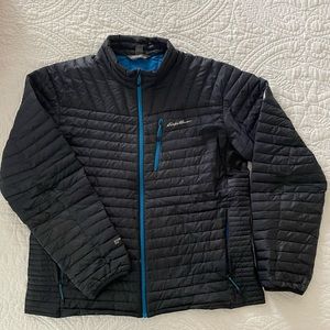 XL Eddie Bauer Microtherm insulated jacket. Navy Blue